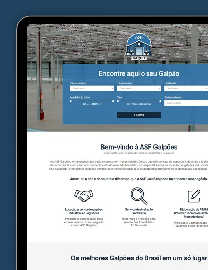 ASF Galpões - Locação de Galpões Industriais e Logísticos